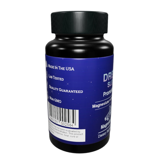 Dream Lab Sleep Stack – Natural Sleep Aid with Magnesium Glycinate, GABA, L-Theanine, Glycine, Magnolia Bark & Lemon Balm – 60 Count